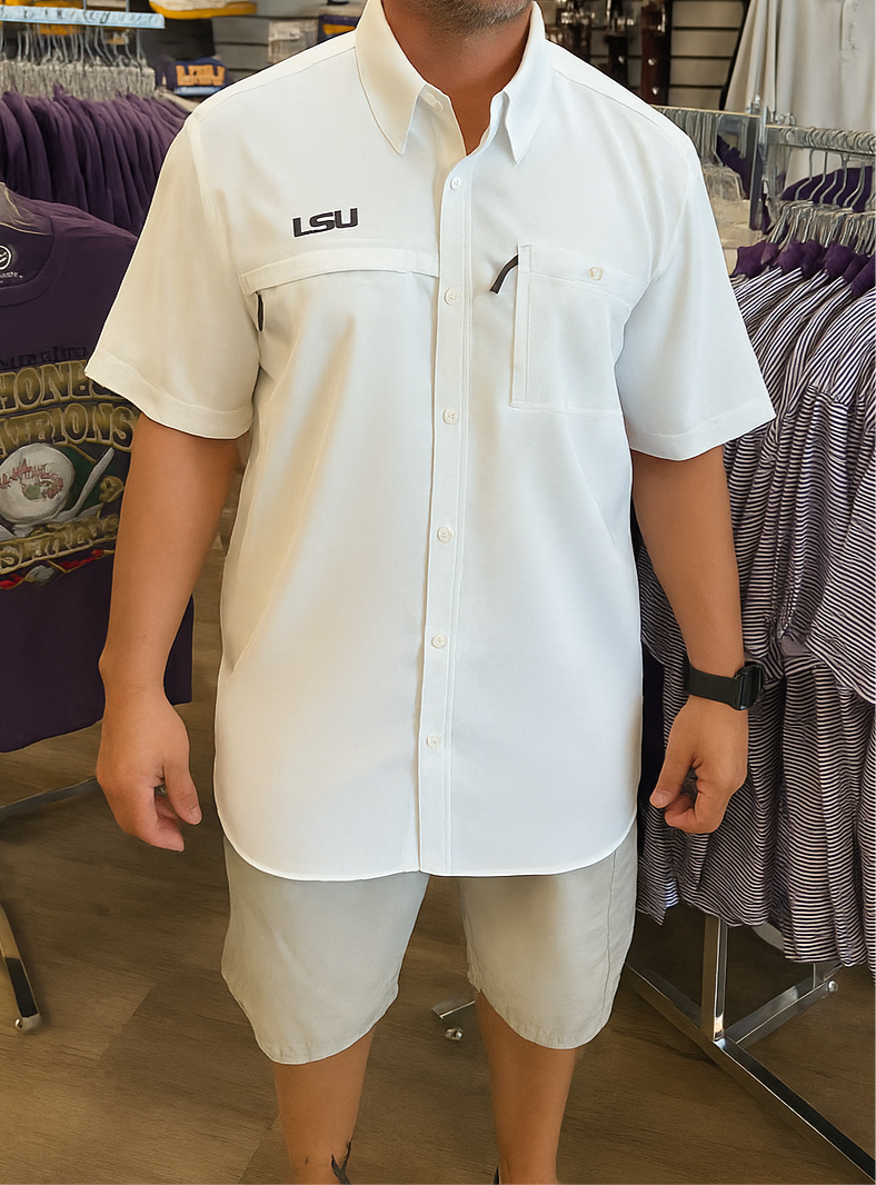 LSU Drake SS 8 Shot Men's Shirt Medium LSU Drake SS 8 Shot Men's Shirt Medium