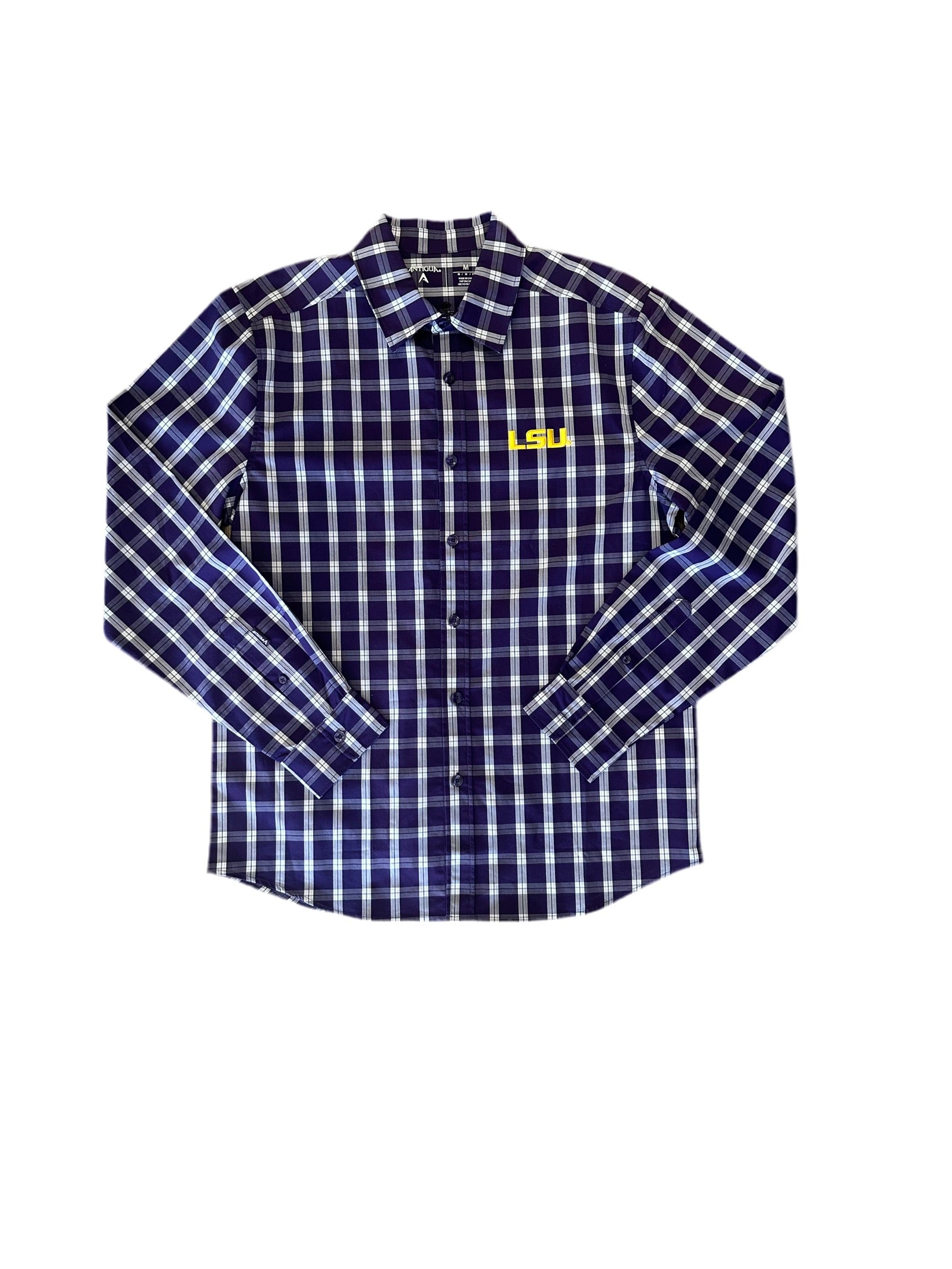 LSU Men's Carry Button Down – Mike's Den LSU Men's Carry Button Down – Mike's Den
