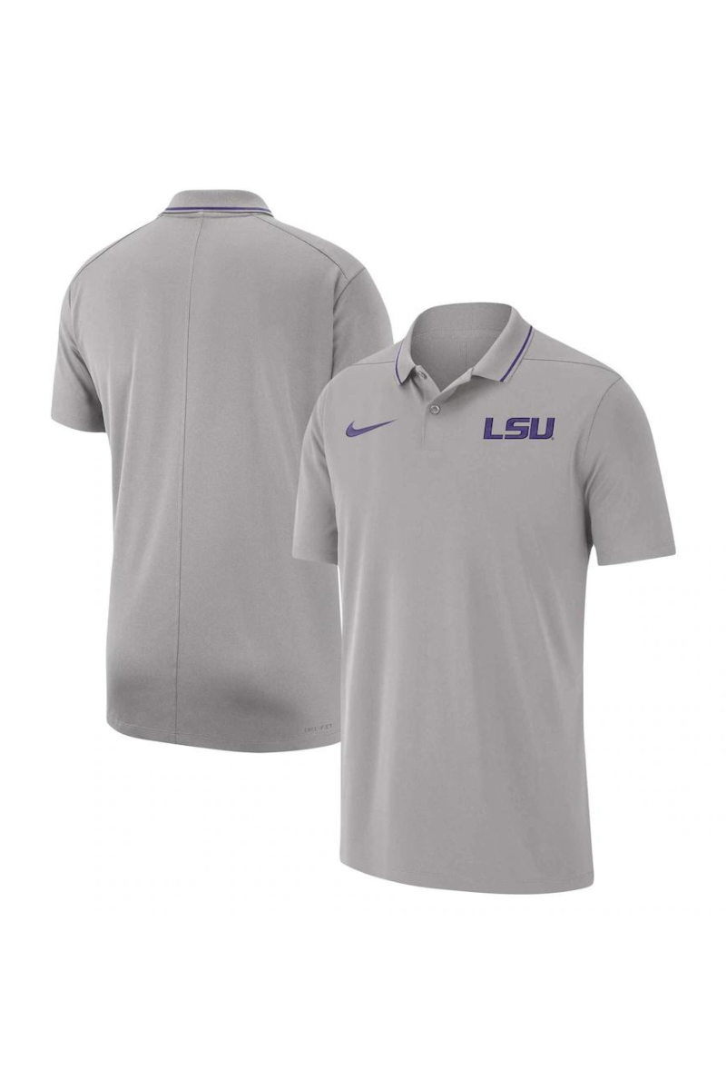 LSU Tigers Nike Dri-Fit Gray Short Sleeve T-Shirt Mens Sz Medium