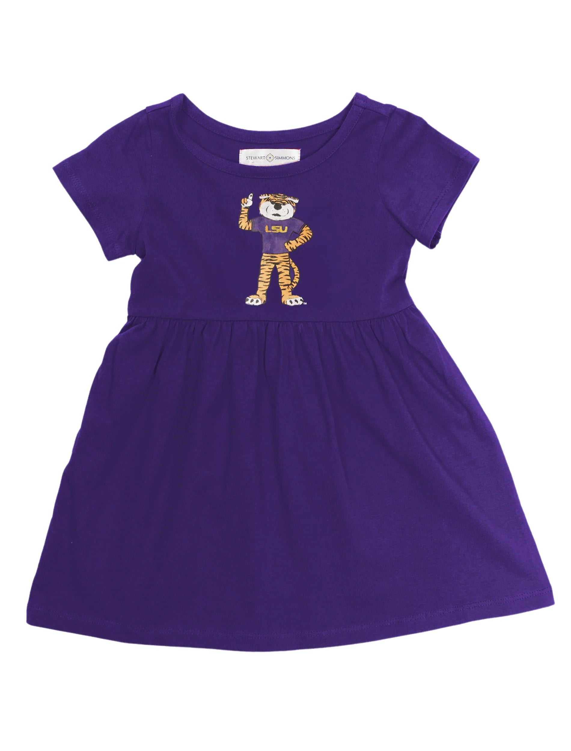lsu purple dress Girls Infant Colosseum Purple LSU Tigers Lollipop Park Cheer Dress