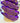 Headband Knot - chevron - purple and gold