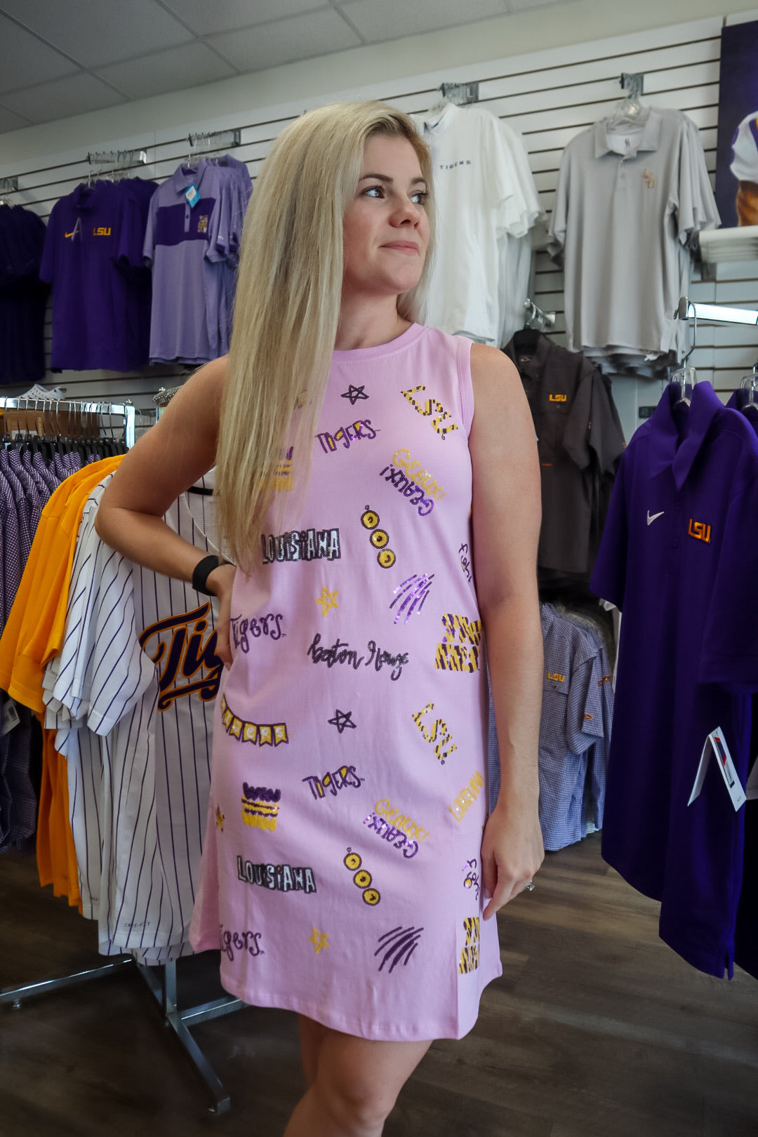 lsu sequin dress LSU Logo (Licensed)