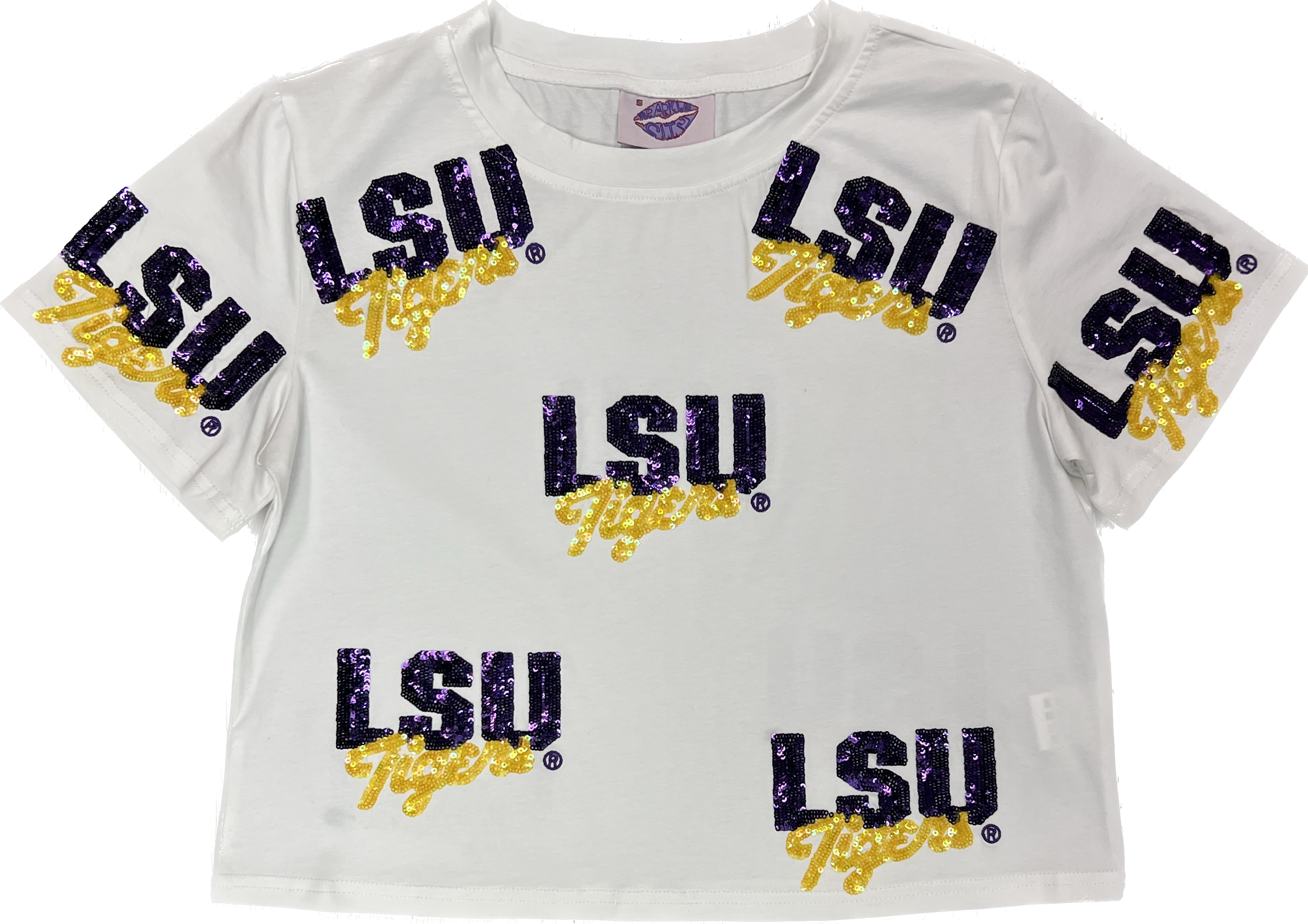 Ladies LSU Baseball Jersey Tee by Sparkle City