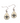 New Orleans Saints Earrings Jewelry Carded Tear Drop