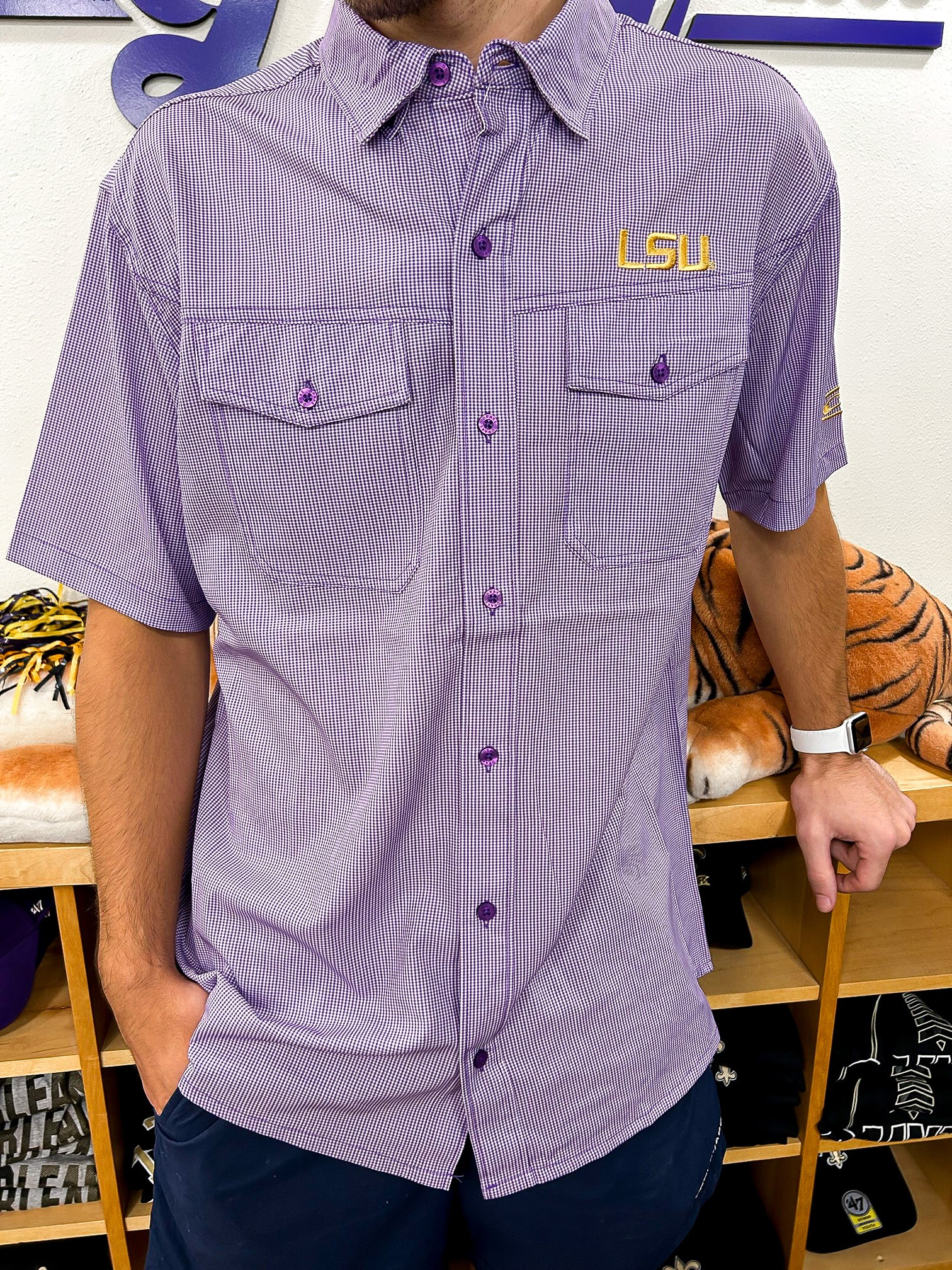 lsu dress shirt S/S Traveler's Trouser Swap:No Swap Azazie Steel Blue Bridesmaids these shirts move with 15% Off