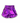 Girl's Purple Metallic Shorts
