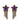 LSU Star Rhinestone Dangle Earrings